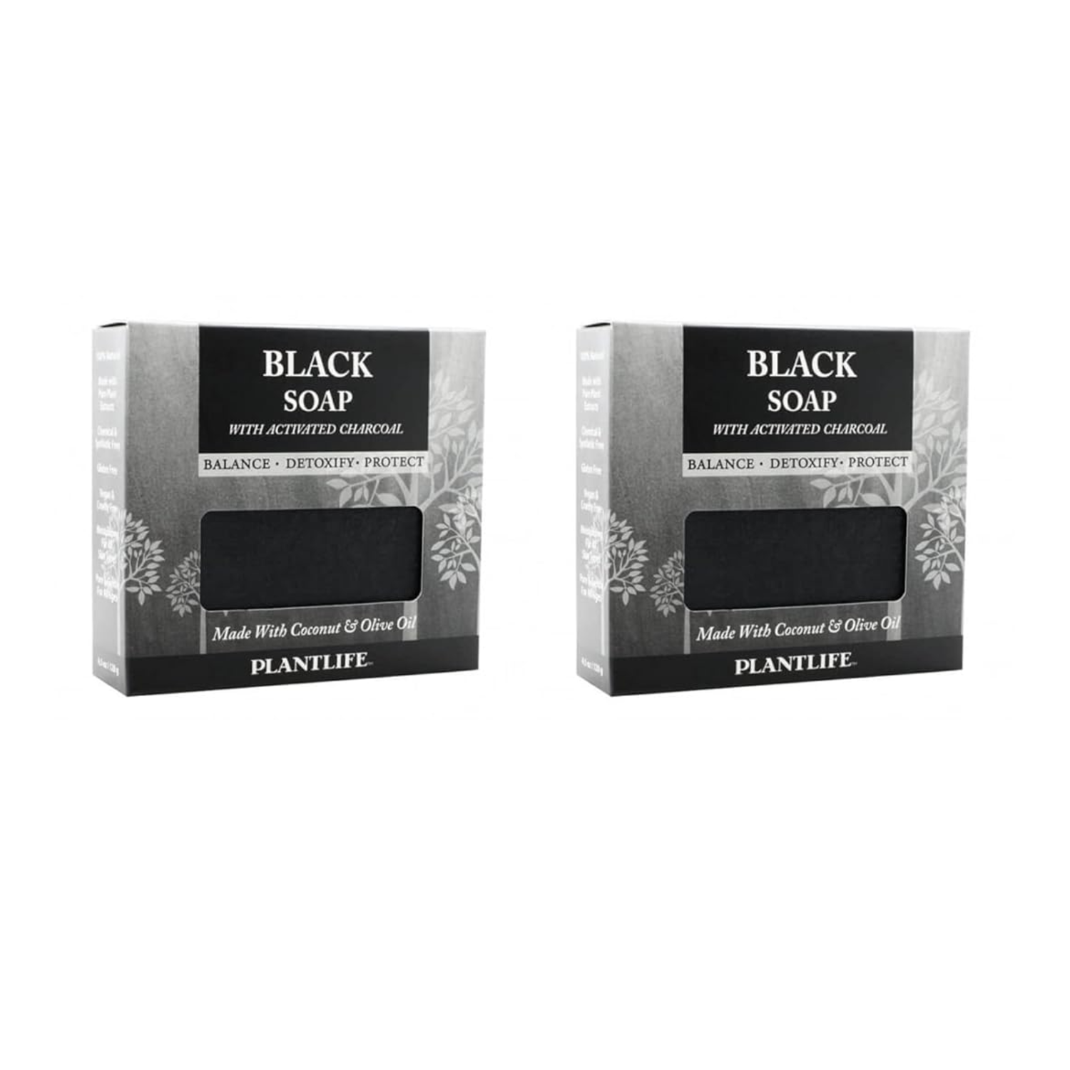 Black Soap With Activated Charcoal 2 Pack