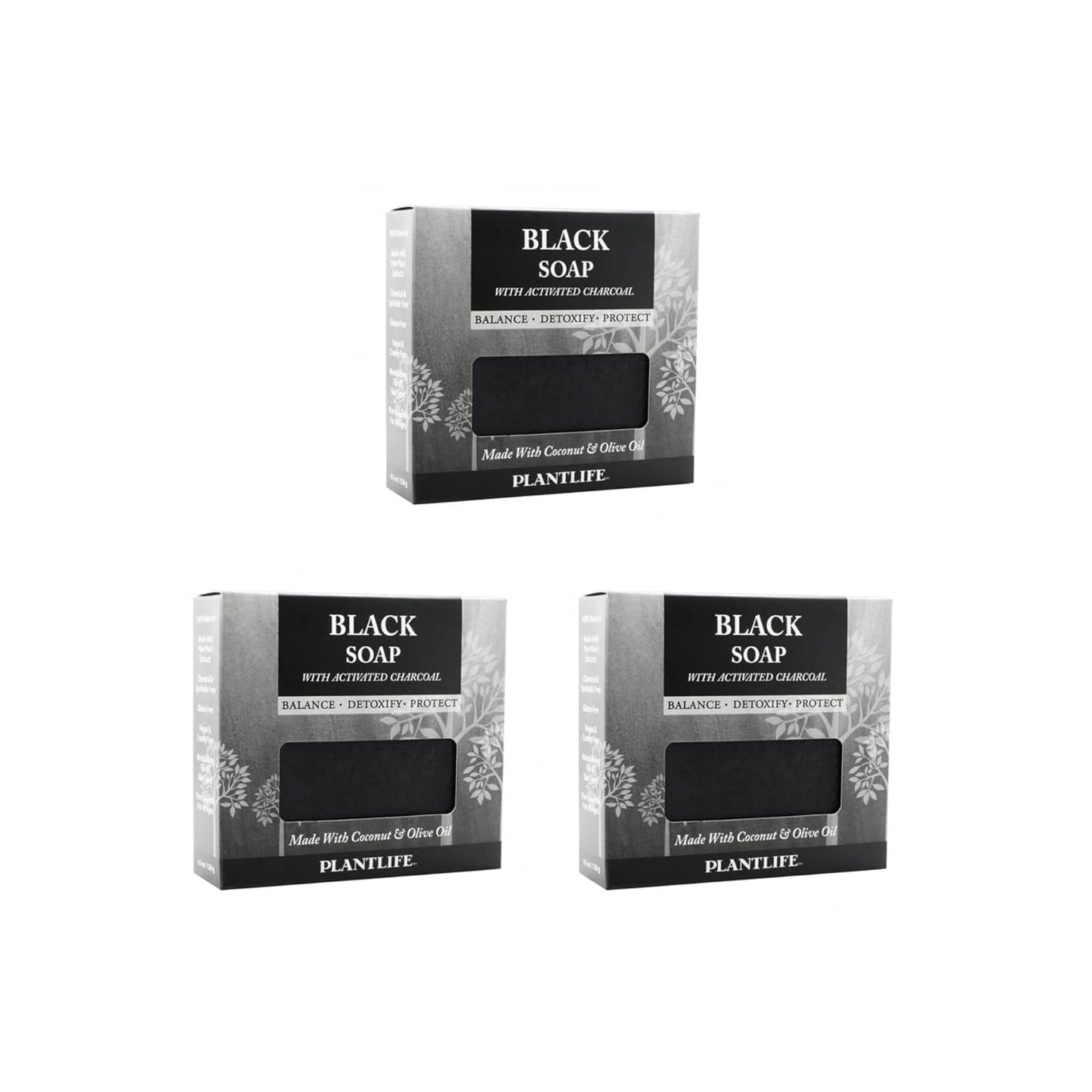 Black Soap With Activated Charcoal 3 Pack