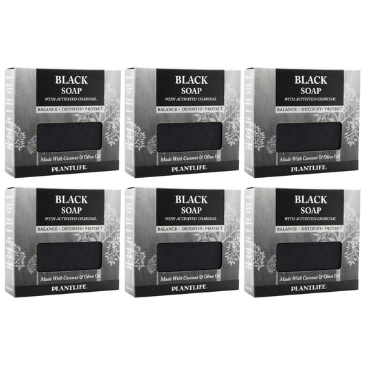 Black Soap With Activated Charcoal 6 Pack