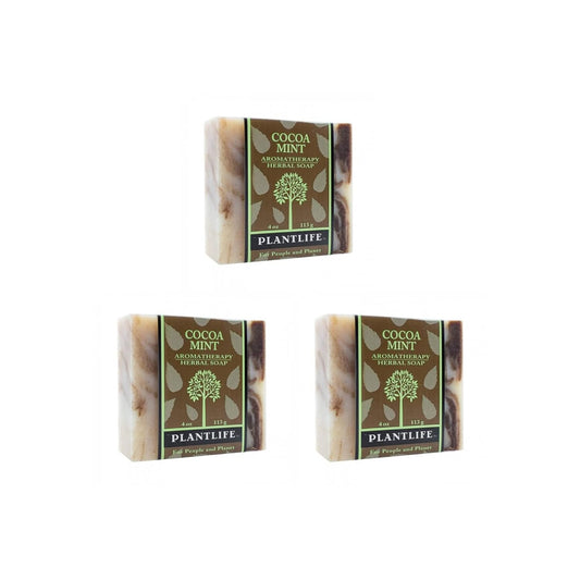 Cocoa Mint Natural Bar Soap 3 Pack