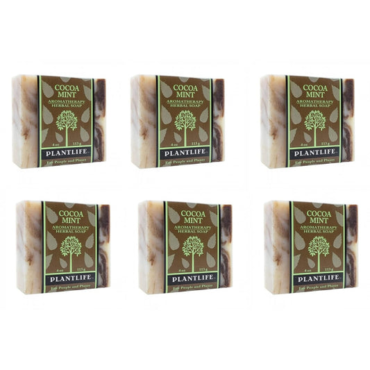 Cocoa Mint Natural Bar Soap 6 Pack
