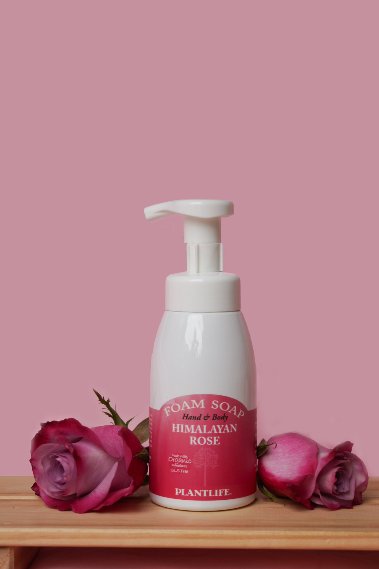 Lavender Foam Soap 8 oz bottle shown upright on white background