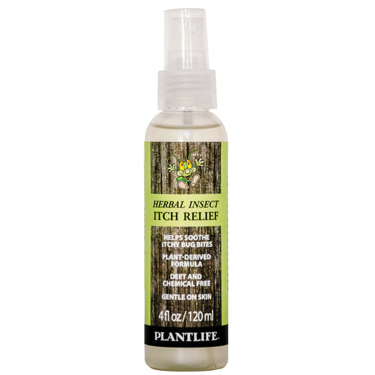 Plantlife Herbal Insect Itch Relief Spray 4 fl oz plant-derived after-bite care spray with rosemary and aloe for itchy bug bites
