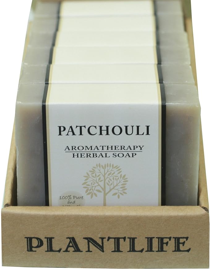 Box of Patchouli Aromatherapy Herbal Soap by Plantlife