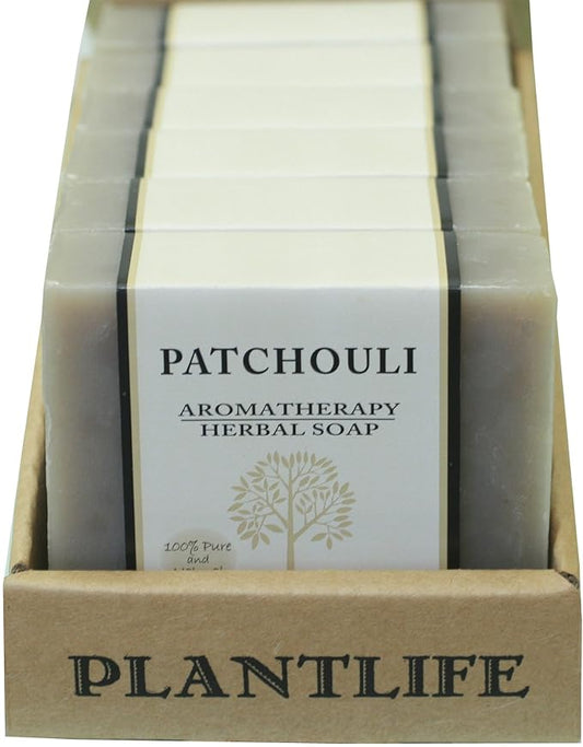 Box of Patchouli Aromatherapy Herbal Soap by Plantlife