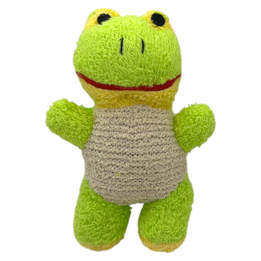 Plantlife Frog Bath Scrubby β Soft Cotton Kids Bath Accessory for Gentle Exfoliation and Playful Bathtime Fun
