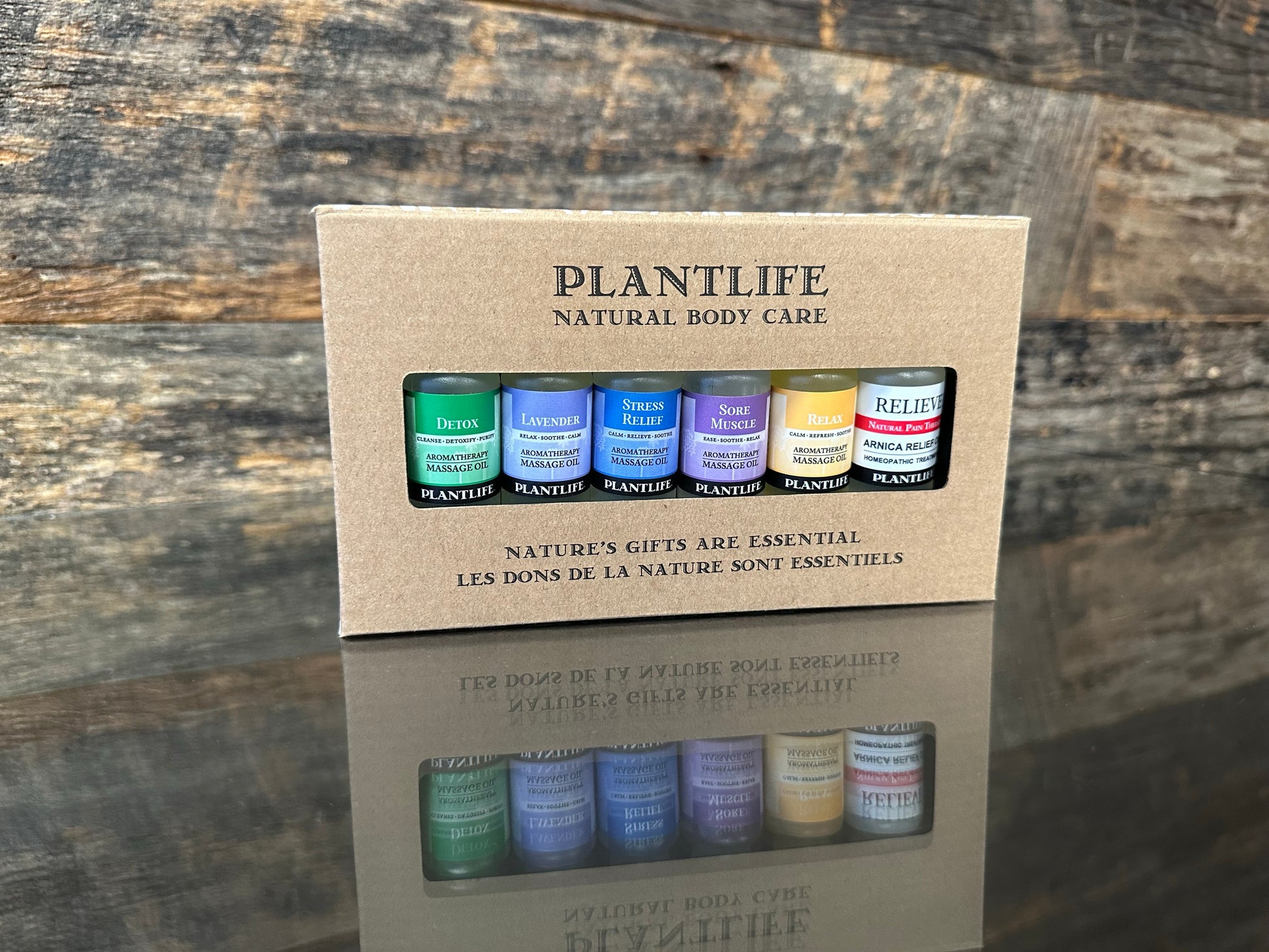 Plantlife 6 pack massage oils gift set