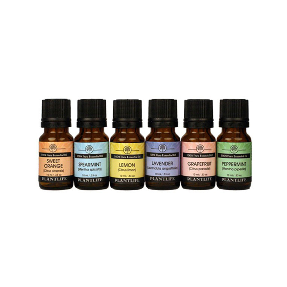 Plantlife Home Aromatherapy Essential Oil Set with six popular blends
