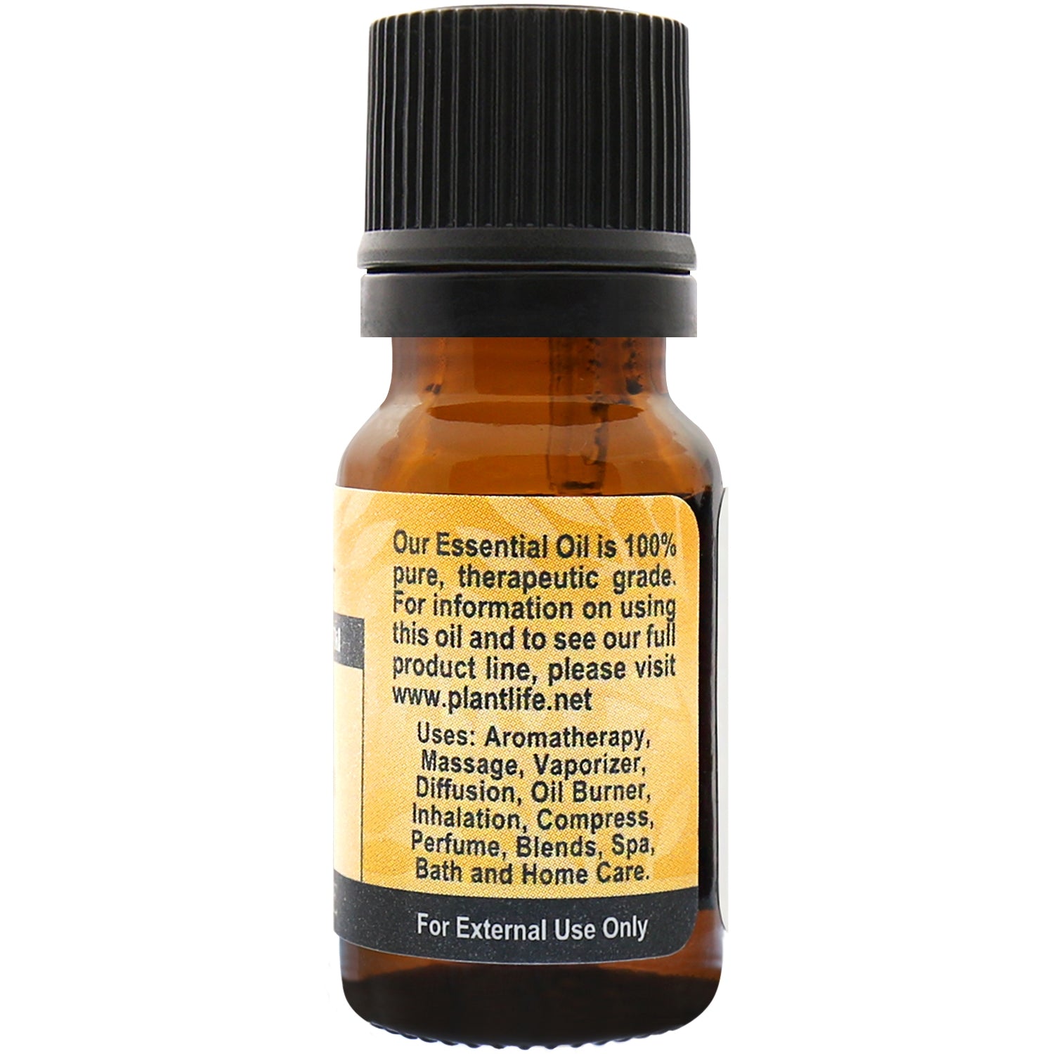 Plantlife Allspice Essential Oil back label with spicy, warming aroma