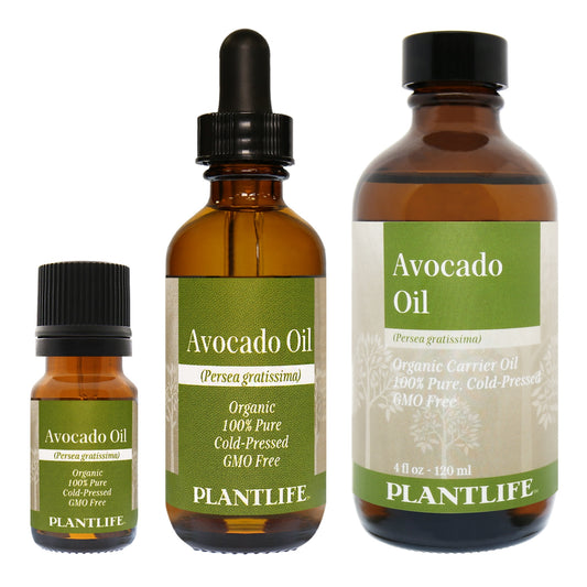 Bottle of Plantlife Avocado Oil β cold-pressed and 100% pure