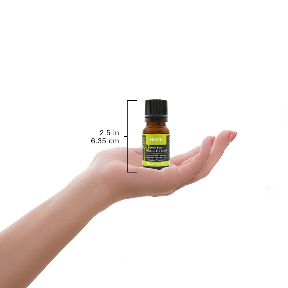 Hope Essential Oil Blend 10ml in Hand – Scale Display for Sizing