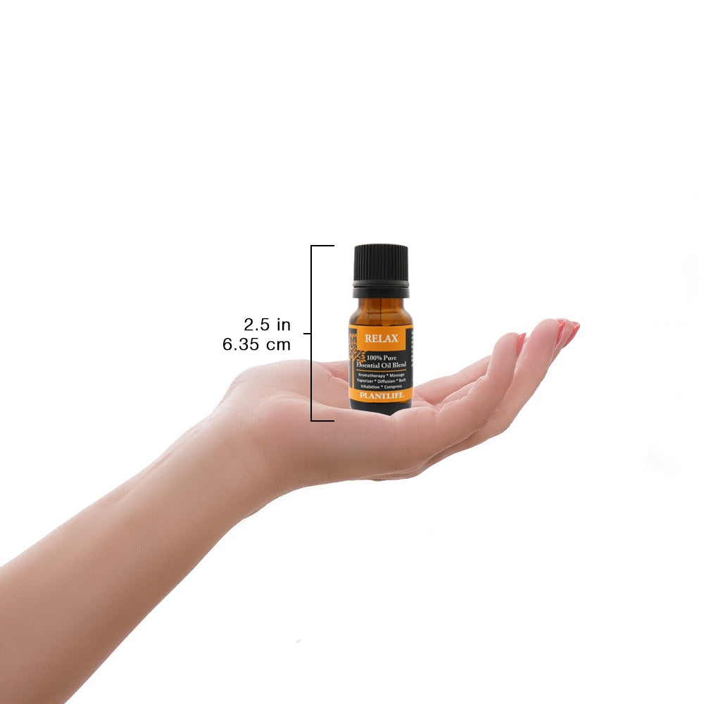 Relax Essential Oil Blend 10ml in Hand – Tranquil Blend Bottle Display