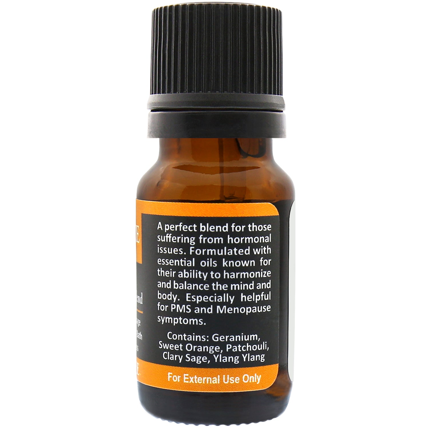 Balance Essential Oil Blend Back Label – Ingredients and Usage Directions