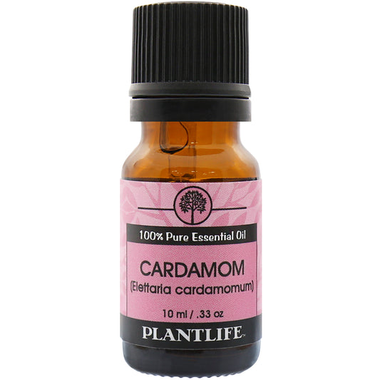 Plantlife Cardamom Essential Oil bottle with sweet, spicy aroma