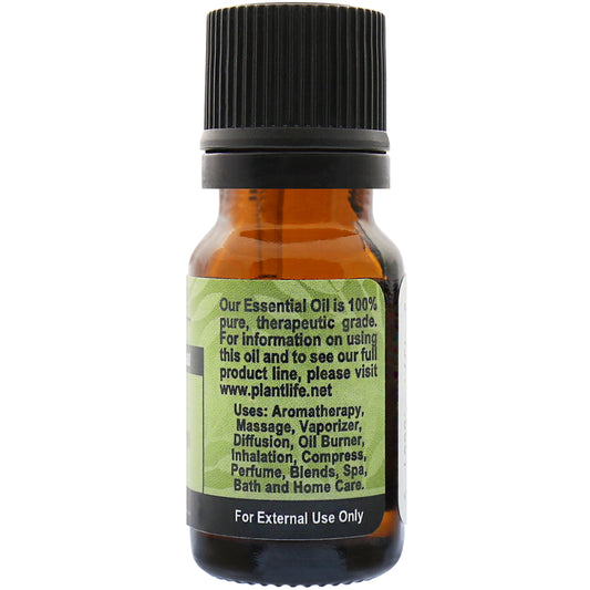 Plantlife Cedar Leaf Essential Oil back label with forest scent info