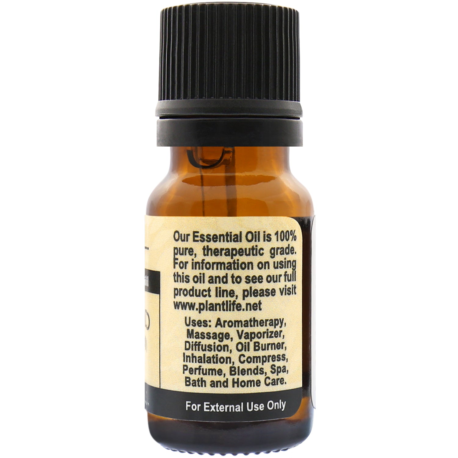 Plantlife Cedarwood Essential Oil back label with scent profile