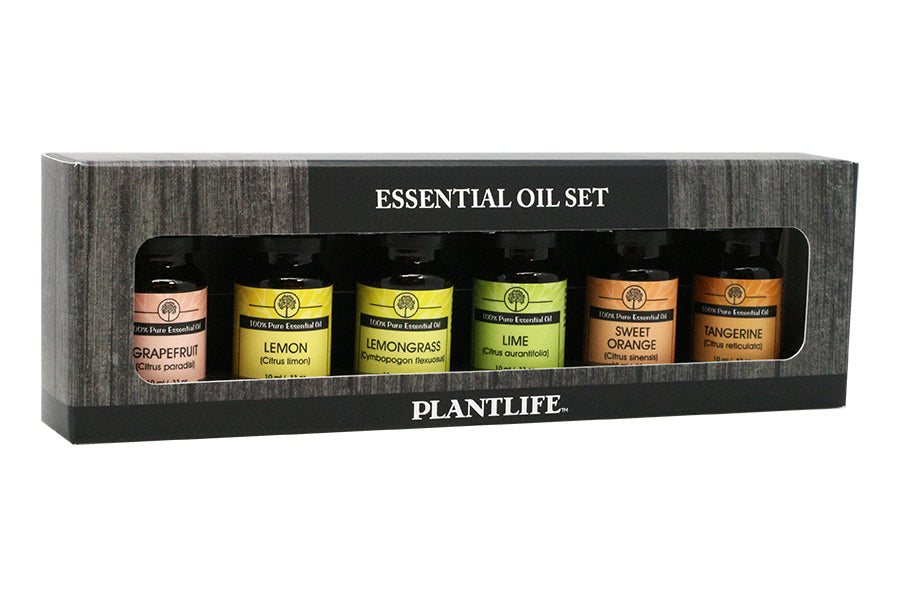 Plantlife boxed Citrus Essential Oil Set with six citrus oils
