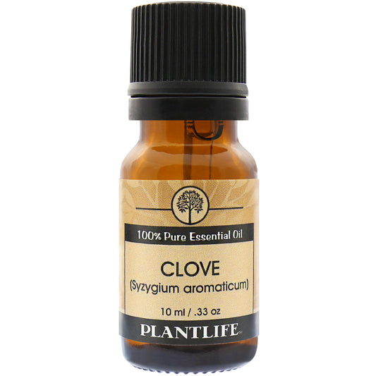 Plantlife Clove Essential Oil bottle with warm, spicy aroma