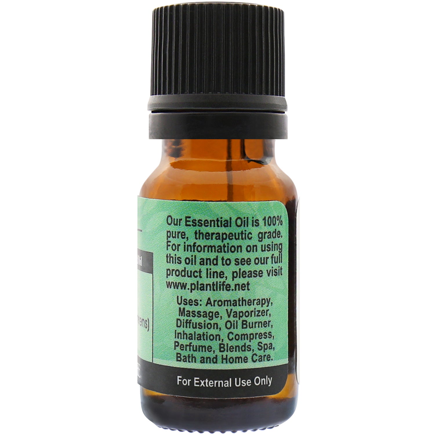Plantlife Cypress Essential Oil back label with wellness info