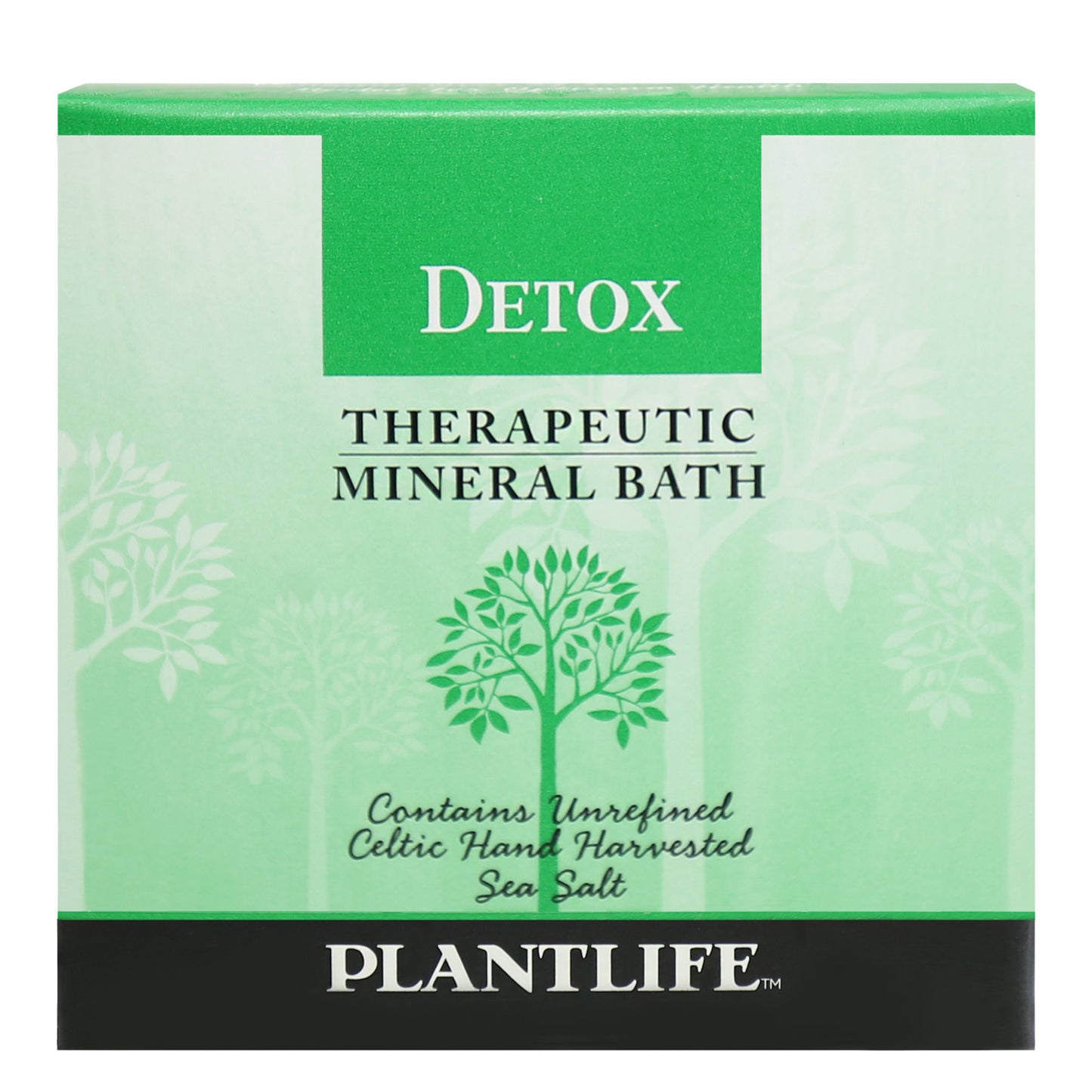 Plantlife Detox Therapeutic Mineral Bath with unrefined Celtic hand-harvested sea salt for cleansing and renewal