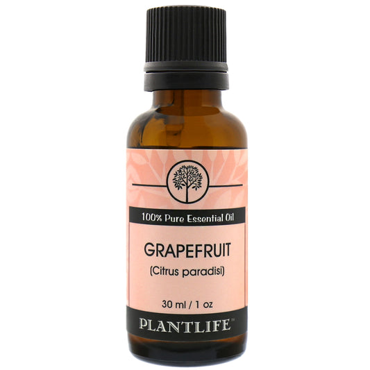 Plantlife Grapefruit Essential Oil bottle with fresh, fruity citrus scent