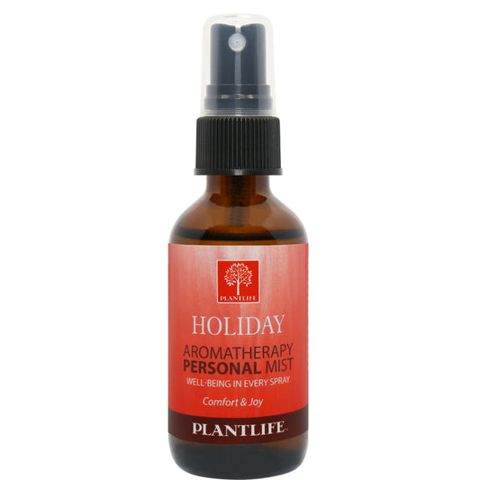 Plantlife Holiday Essential Oil β festive seasonal blend with warm, spicy notes for the holidays.