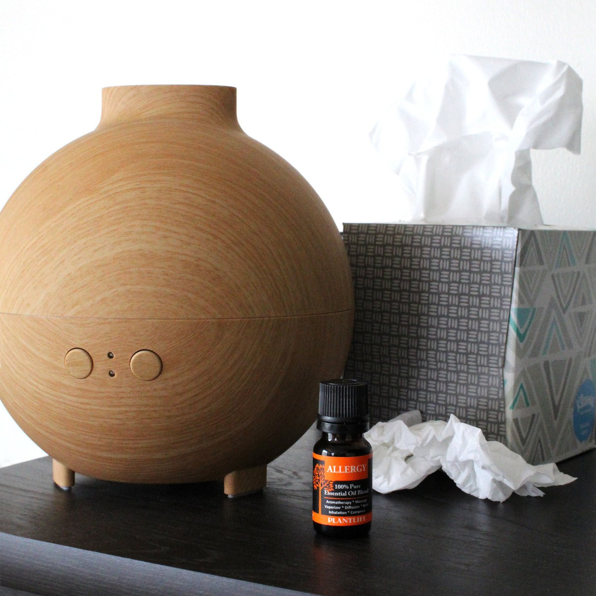 Balance Essential Oil Blend 10ml bottle held in hand for scale – Plantlife aromatherapy oil