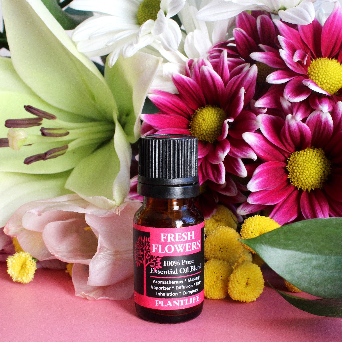 Fresh Flowers Essential Oil Blend – Product Label with Ingredient Info