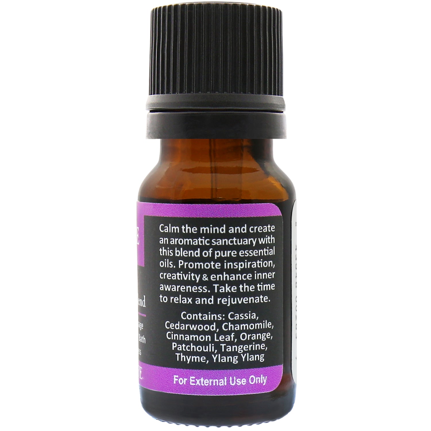 Inspire Essential Oil Blend Back Label – Creative Focus Blend Ingredients