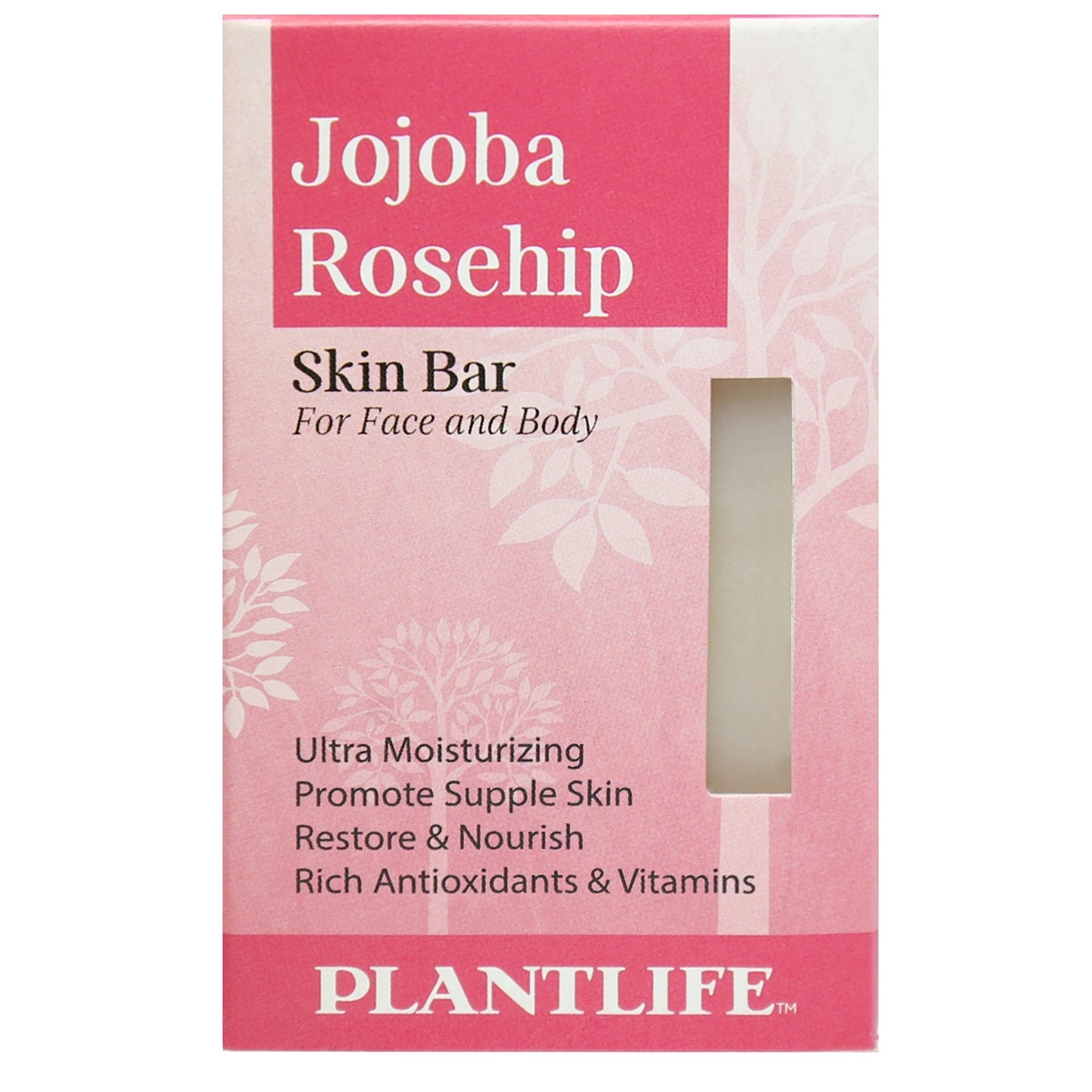 Plantlife Jojoba Rosehip Aromatherapy Herbal Soap Bar blended with moisturizing jojoba and rosehip oils for soft skin