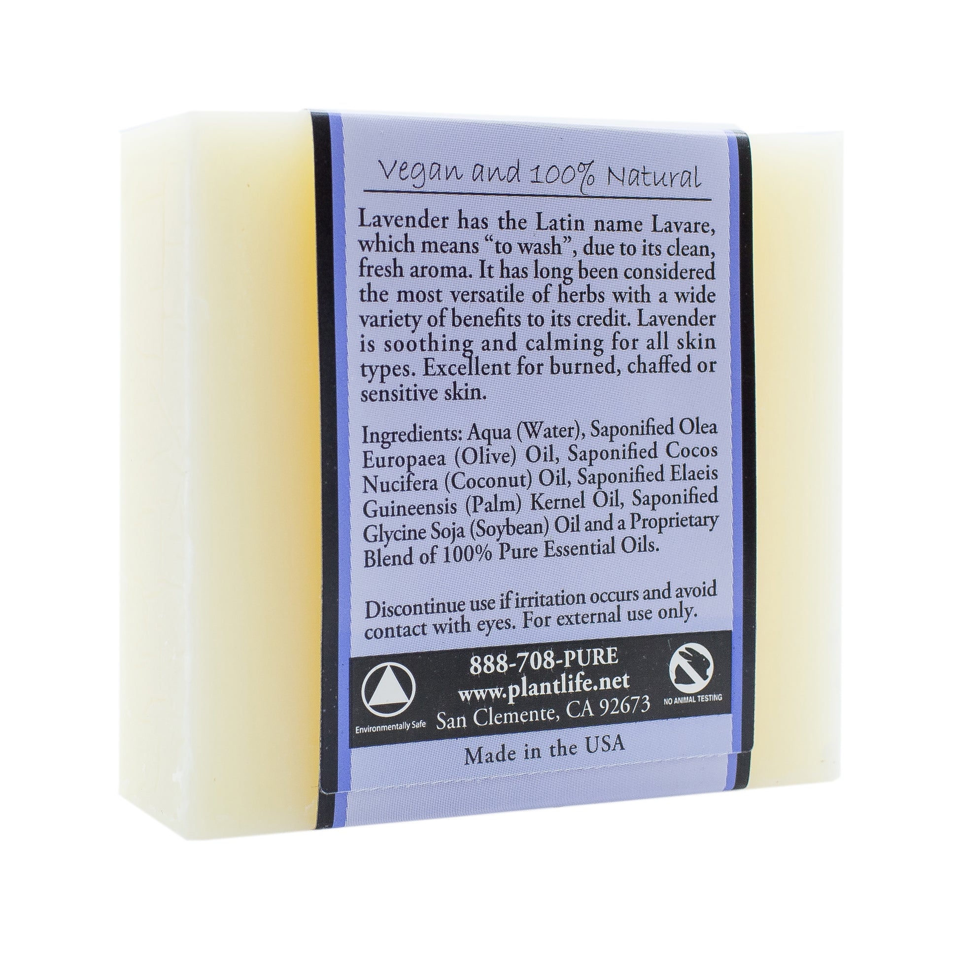 Lavender Plant Based Bar Soap
