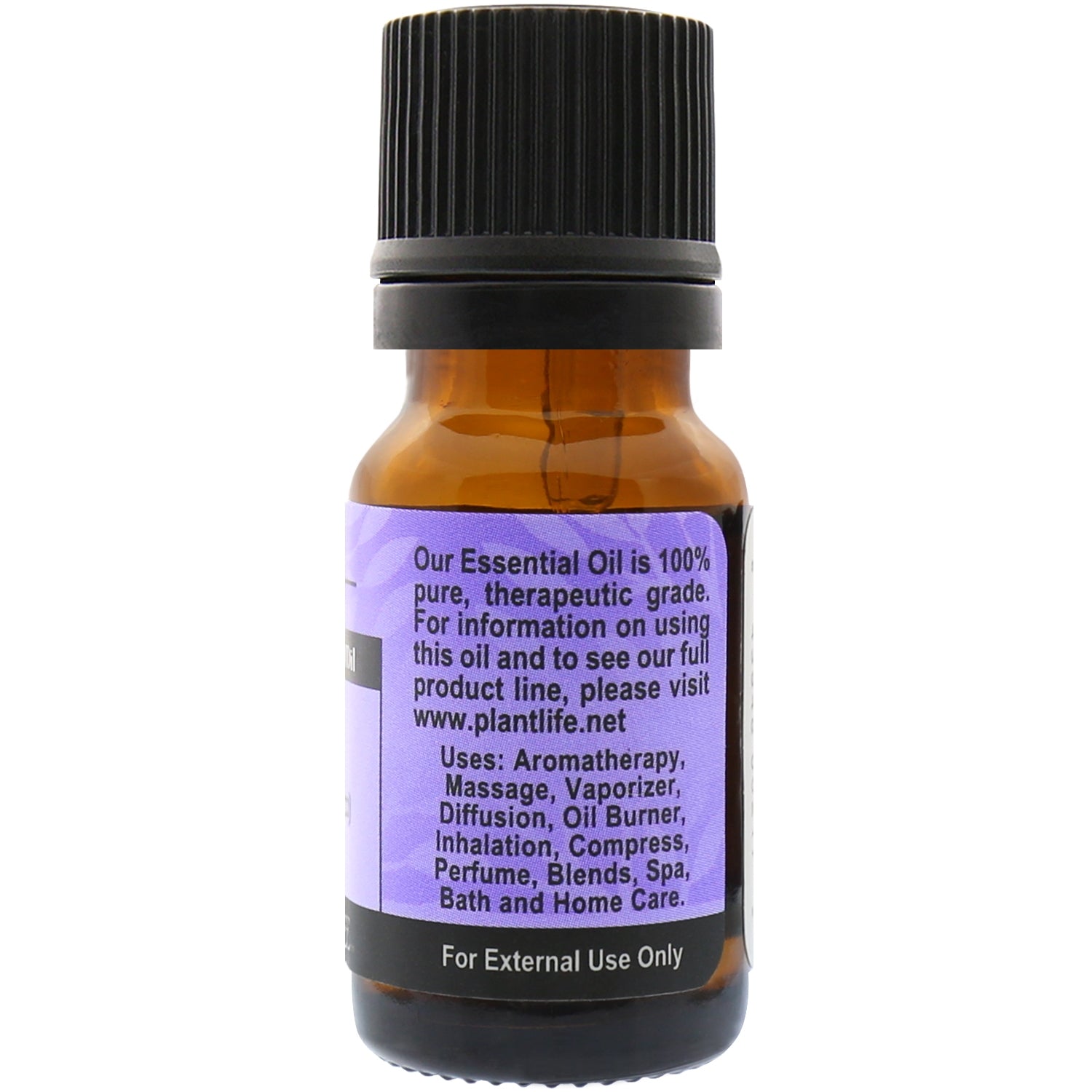 Plantlife Lavandin Essential Oil back label with soothing benefits