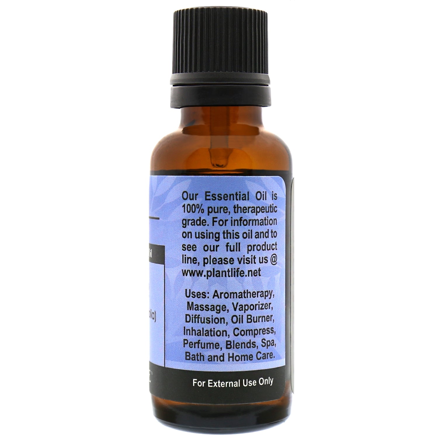 Plantlife Lavender Essential Oil 30ml back label with calming benefits