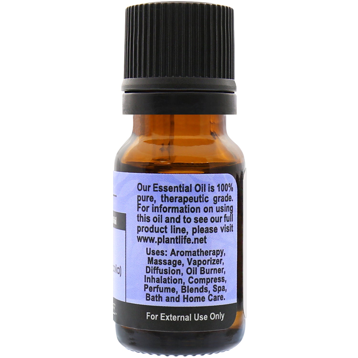 Plantlife Lavender Essential Oil back label with scent description