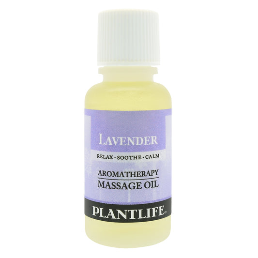 Travel size Lavender massage oil by Plantlife – calming plant-based blend for relaxation and stress relief