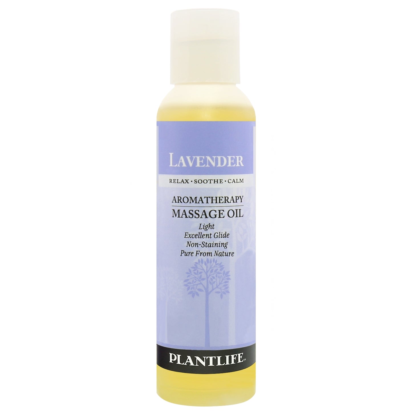 Lavender massage oil by Plantlife – calming, plant-based aromatherapy oil for relaxation and stress relief.