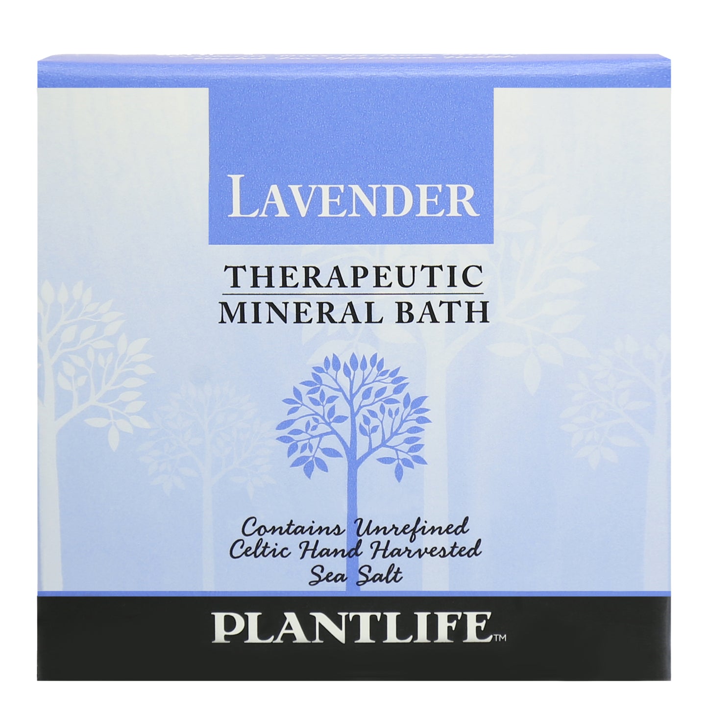 Plantlife Lavender Therapeutic Mineral Bath with unrefined Celtic hand-harvested sea salt for relaxation and stress relief