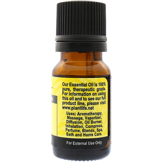 Plantlife Lemon Essential Oil back label and aromatherapy details