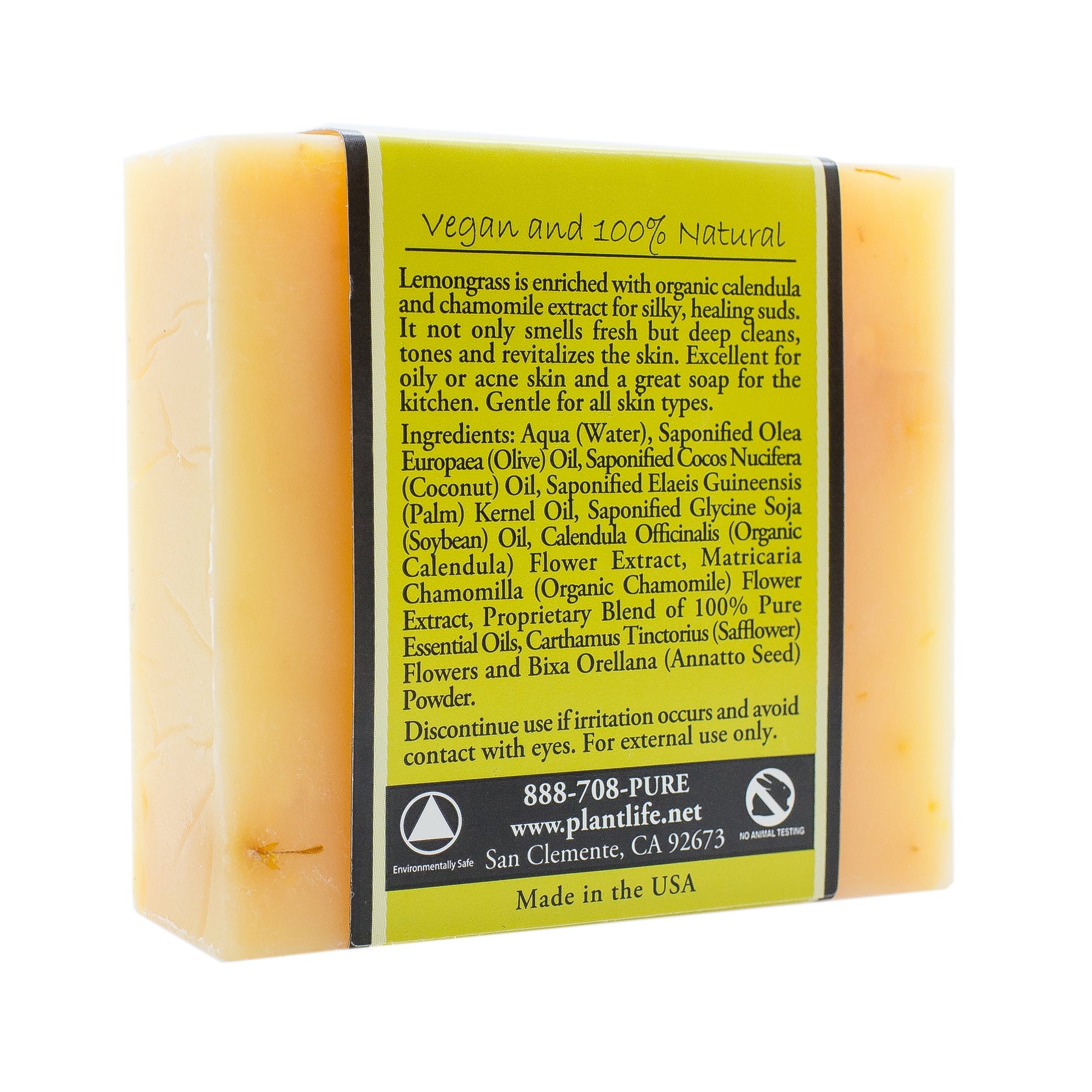 Lemongrass Plant Based Bar Soap