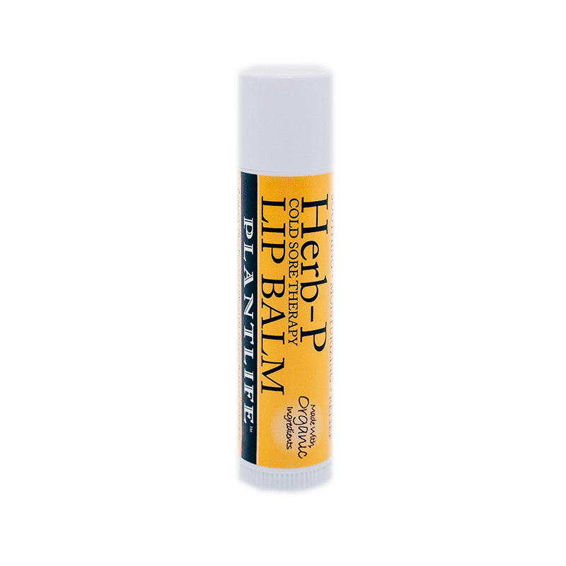 Plantlife Herb-P Cold Sore Therapy Lip Balm – made with organic ingredients for soothing, moisturizing relief