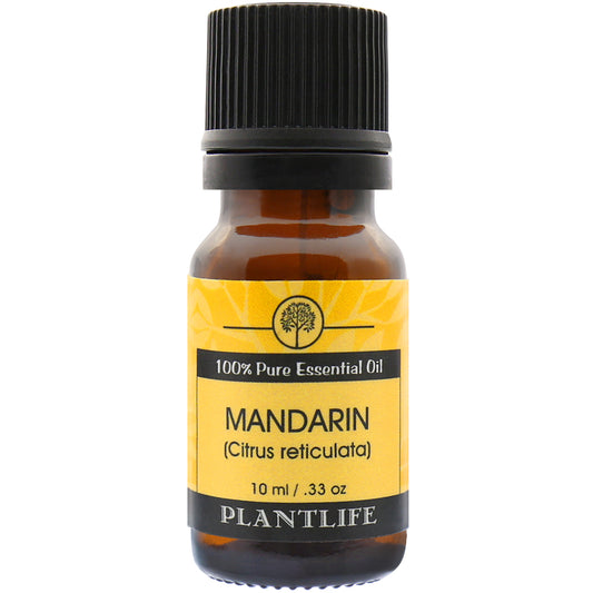 Plantlife Mandarin Essential Oil bottle with sweet, citrusy scent