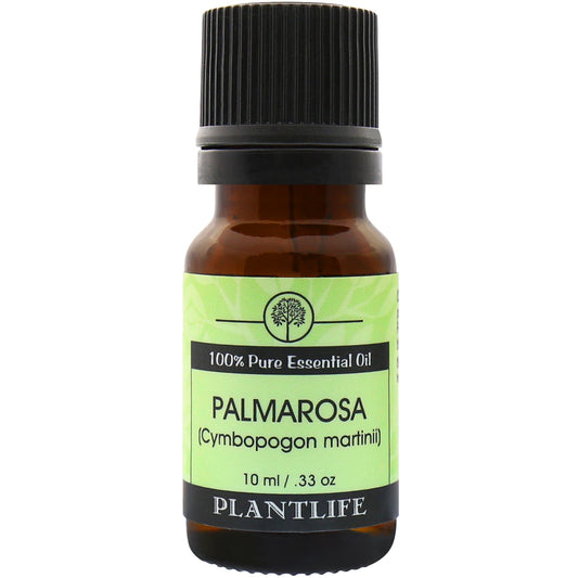 Plantlife Palmarosa Essential Oil bottle with sweet, floral fragrance