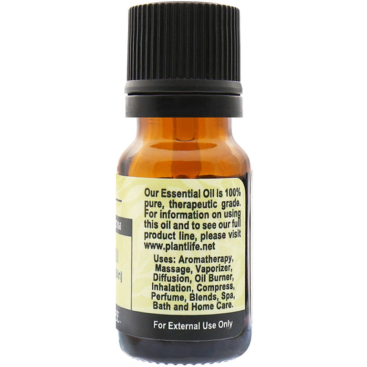 Plantlife Patchouli Essential Oil back label with earthy fragrance