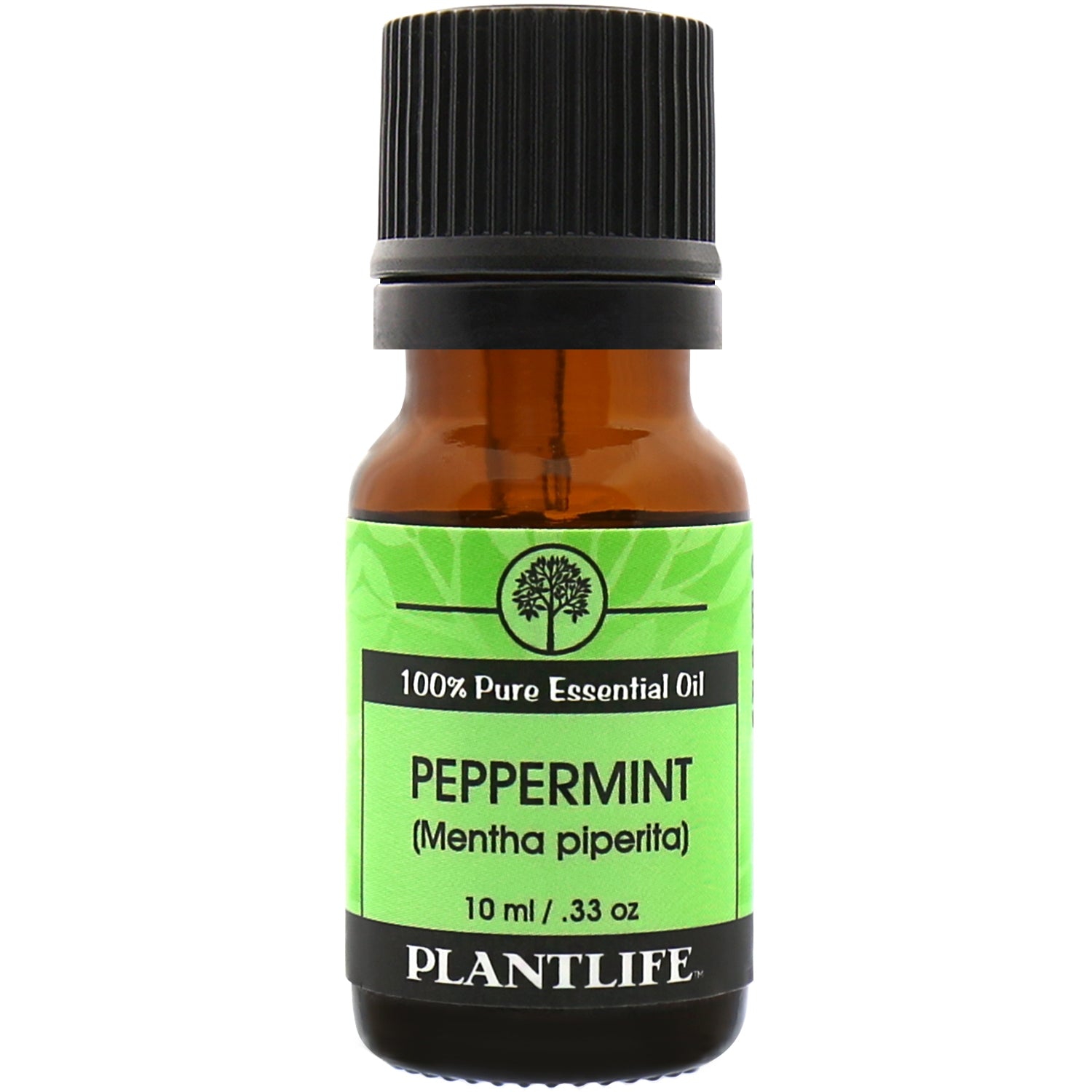 Plantlife Peppermint Essential Oil bottle with sharp, minty scent
