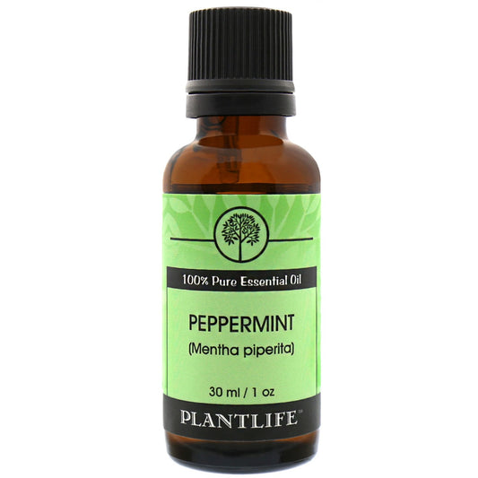 Plantlife Peppermint Essential Oil 30ml bottle with crisp, minty scent