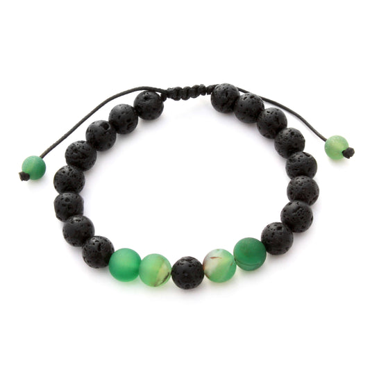 Green Aventurine Adjustable Aromatherapy Bracelet by Plantlife - natural aromatherapy stone bracelet