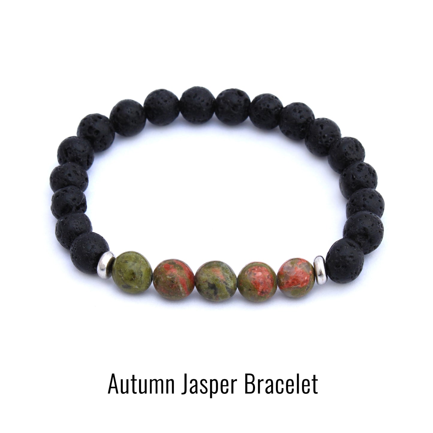 Plantlife autumn jasper aromatherapy bracelet for soothing energy and renewal