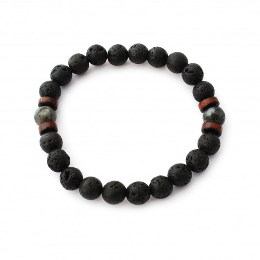 Black Spectrolite Aromatherapy Bracelet by Plantlife - natural aromatherapy stone bracelet
