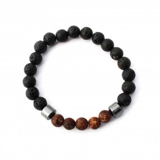 Brown Agate Aromatherapy Bracelet by Plantlife - natural aromatherapy stone bracelet