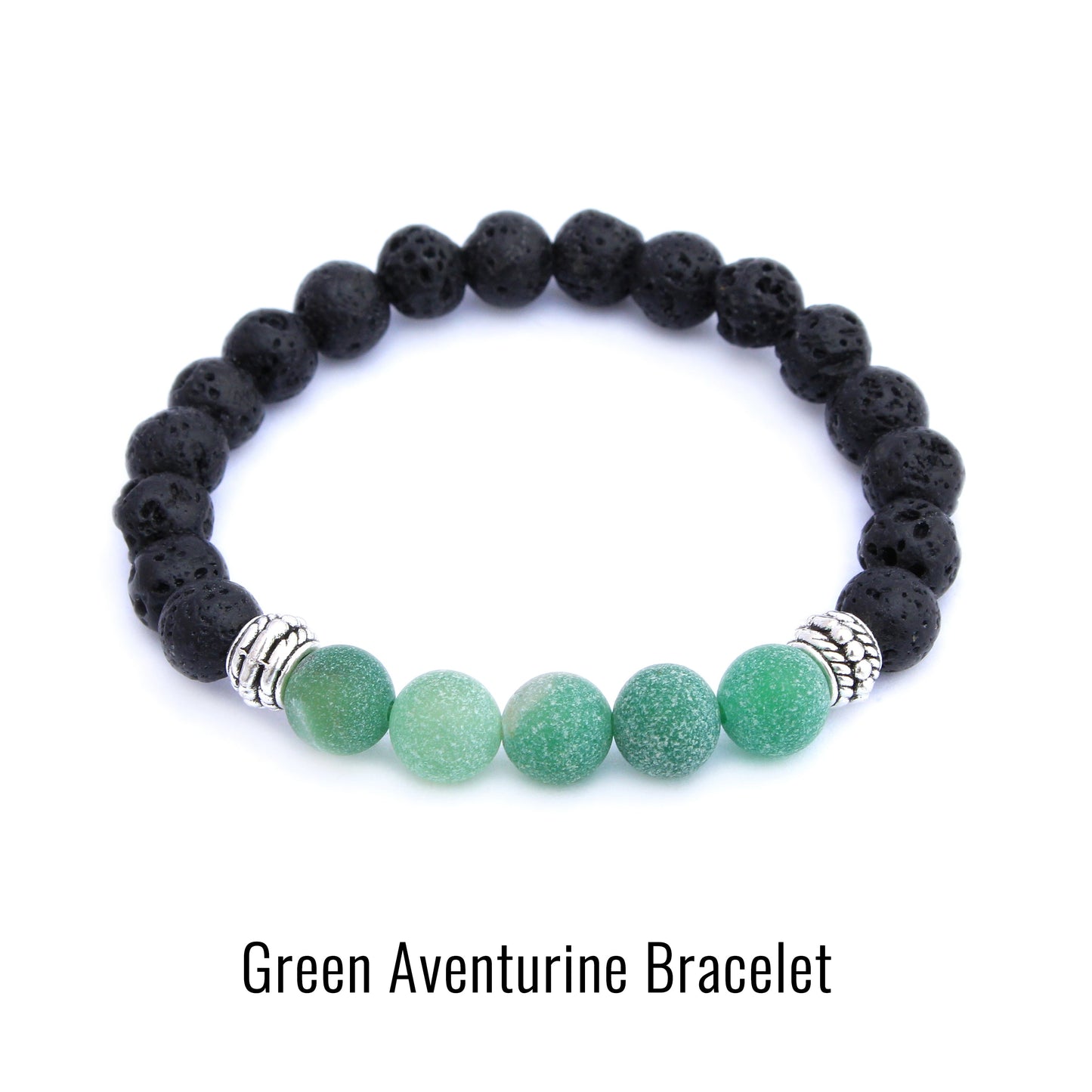 Plantlife green aventurine aromatherapy bracelet to promote prosperity and harmony